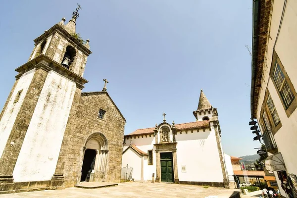 Widok Średniowieczną Architekturę Hiszpanii — Zdjęcie stockowe