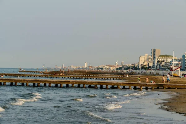 Widok Plażę Miejską — Zdjęcie stockowe