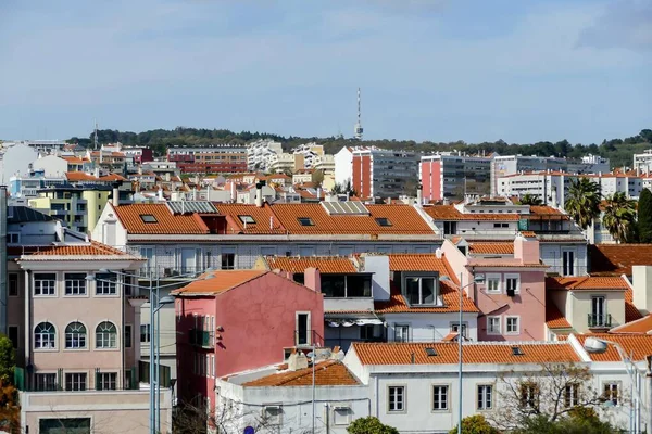 Вид Город Лисбон — стоковое фото