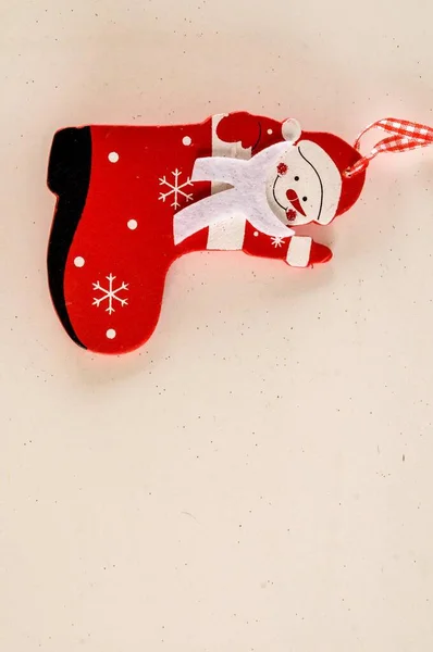 Fondo Navidad Con Santa Claus Zapato — Foto de Stock