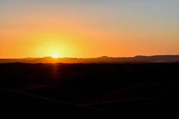 Pôr Sol Nas Montanhas — Fotografia de Stock