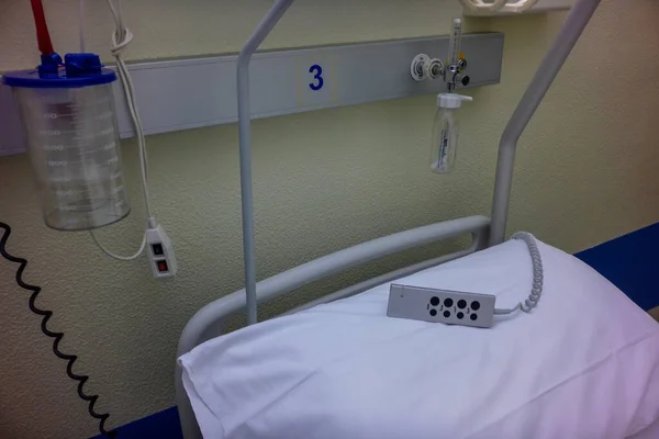Νοσοκομειακό Εσωτερικό Κρεβάτι — Φωτογραφία Αρχείου