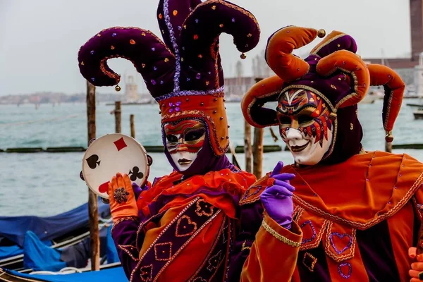 Venecia Italia Desfile Carnaval Ciudad —  Fotos de Stock