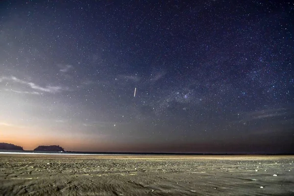 Mooie Nachthemel Met Sterren Melkweg — Stockfoto
