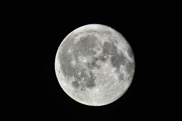 夜空中的满月 — 图库照片