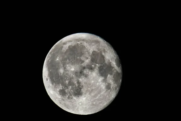 Luna Piena Nel Cielo Notturno — Foto Stock