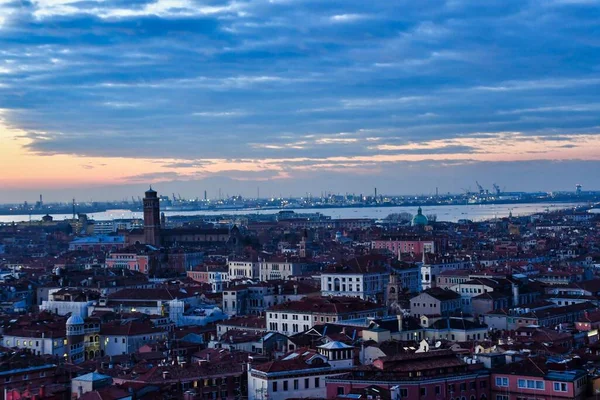 Вид Воздуха Город Италия — стоковое фото