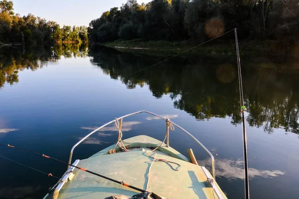 Vissersboot Het Meer — Stockfoto