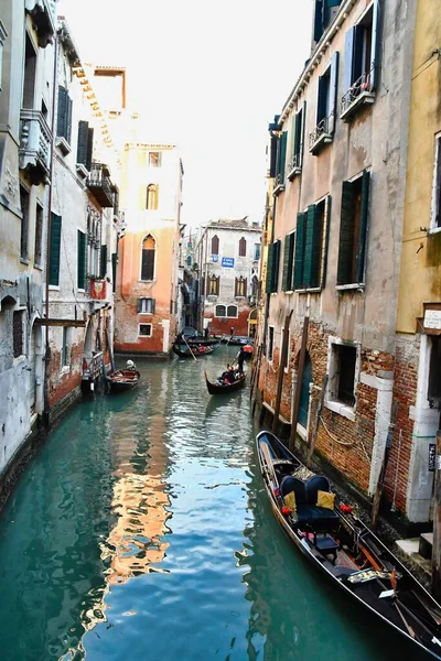 Venedig Italien Utsikt Över Den Stora Kanalen Den Gamla Staden — Stockfoto