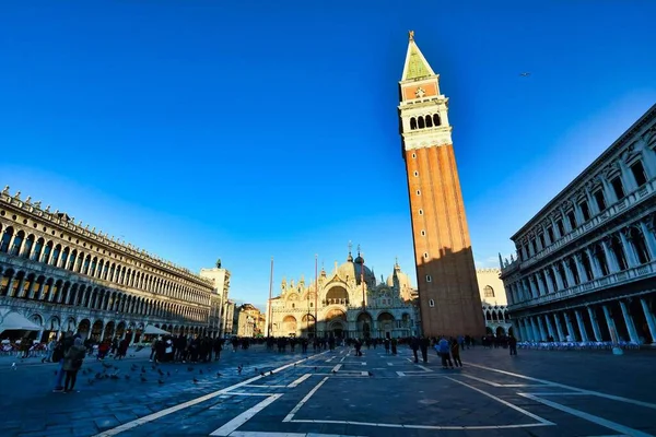 Plaza San Marcos Venecia Italia — Foto de Stock