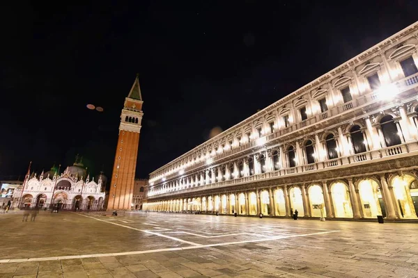 Venezia Italia Bella Architettura Notte — Foto Stock