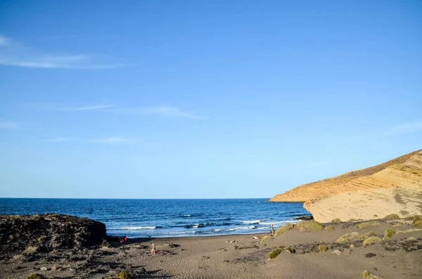 Vedere Mare Nisip Frumos — Fotografie, imagine de stoc