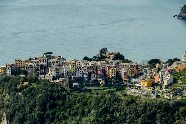 Blick Auf Die Küstenstadt Italien — Stockfoto