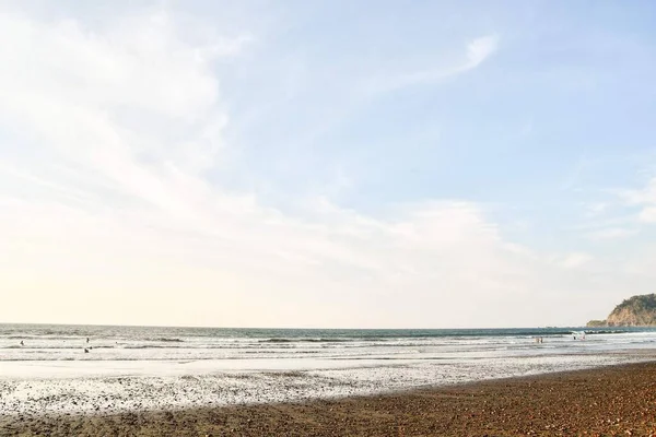 Prachtig Landschap Met Strand Clody Hemel — Stockfoto