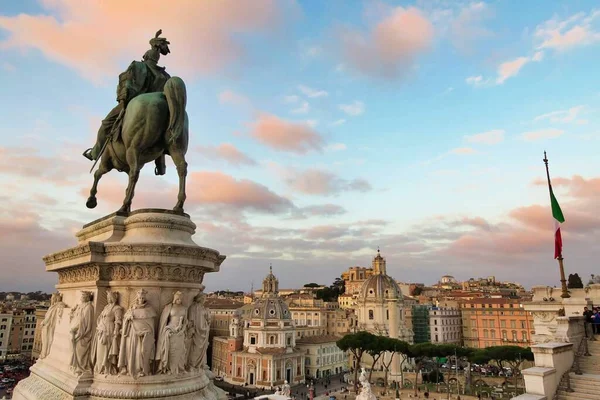 Róma Olaszország 2018 Vittorio Emanuele Monument Rome Lazio Olaszország — Stock Fotó