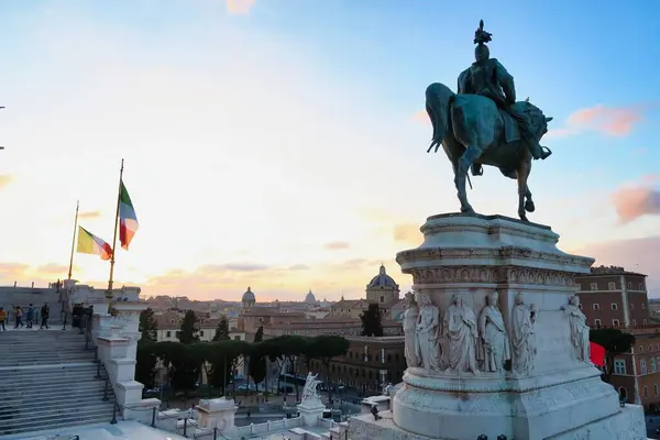Róma Olaszország 2018 Vittorio Emanuele Monument Rome Lazio Olaszország — Stock Fotó
