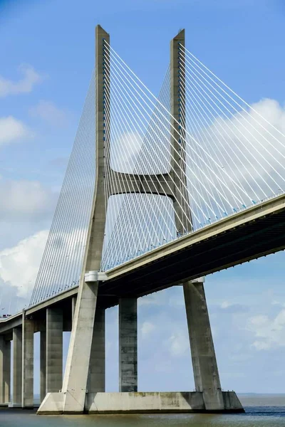 Puente Sobre Mar Lisboa Capital Portugal —  Fotos de Stock