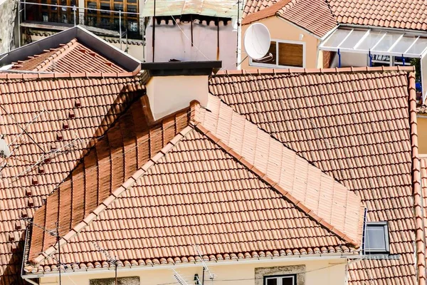 Techo Una Casa Con Ventana — Foto de Stock