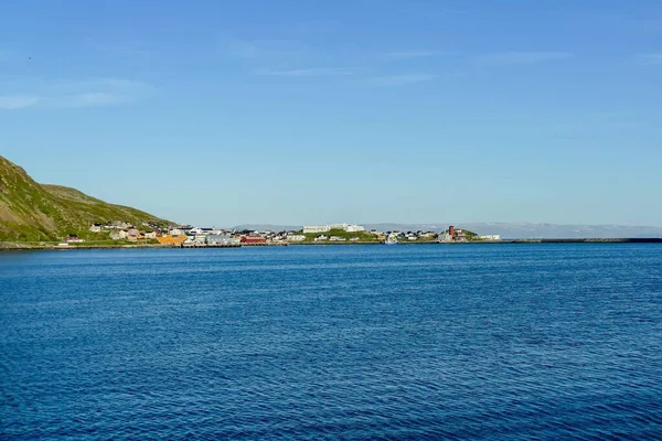 Vacker Norsk Havskust Förgrunden — Stockfoto