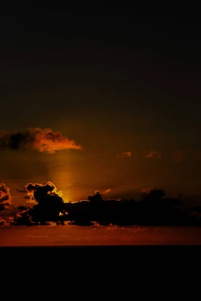 Красивый Закат Над Морем — стоковое фото