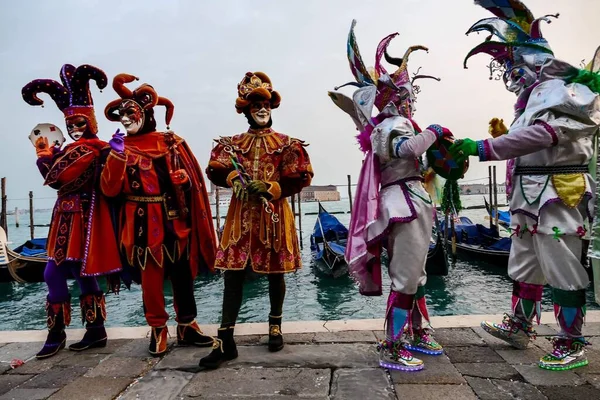 Venice Italy Máscaras Carnaval Venecianas —  Fotos de Stock