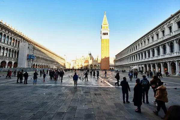 Piazza San Marco Venezia Foto Come Sfondo Immagine Digitale — Foto Stock