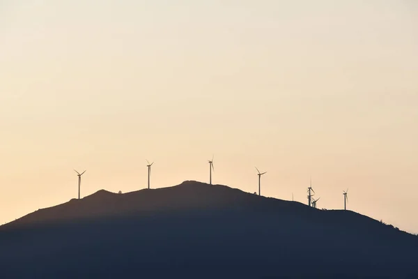 Wind Turbines Sunrise — Stock Photo, Image