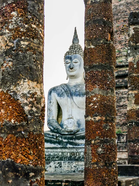 Άγαλμα Του Βούδα Στην Ταϊλάνδη Όμορφη Ψηφιακή Φωτογραφία Εικόνα — Φωτογραφία Αρχείου