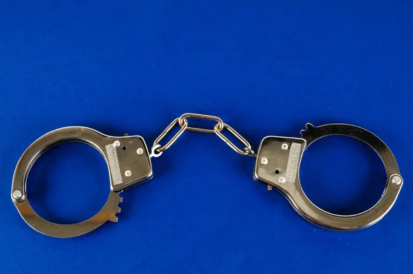 Close-up of handcuffs Object on a White Background