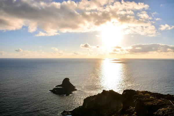 Photo Picture Sunset Sea Landscape Canary Islands — 스톡 사진