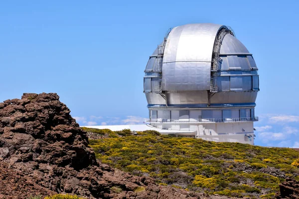 Foto Telescópio Observatório Astronômico Científico Moderno — Fotografia de Stock