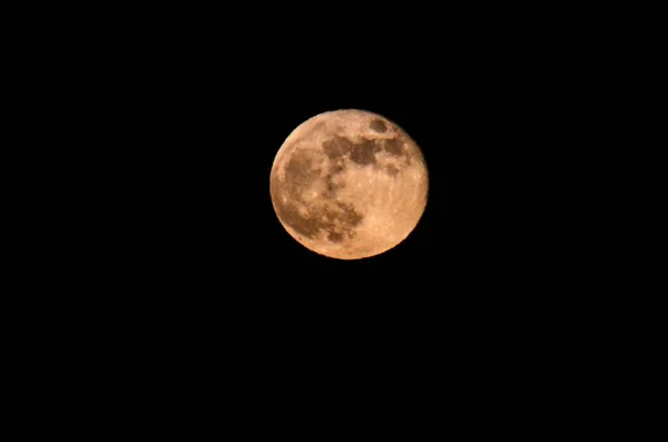 Moon Close Showing Details Lunar Surface — стоковое фото