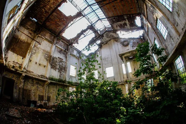 Antigua Planta Industrial Abandonada Ruinas Véneto Italia — Foto de Stock