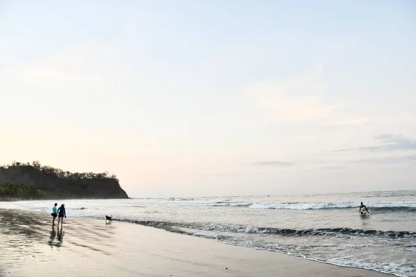 Zonsondergang Het Strand Foto Als Achtergrond Digitale Afbeelding — Stockfoto
