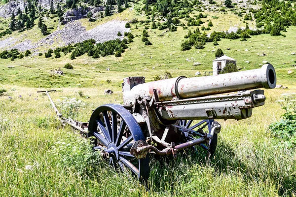 Old Cannons Front Castle Photo Background Digital Image — 图库照片