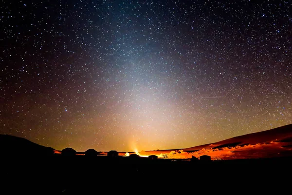 Schöne Milchstraße Über Dunklem Himmel Einer Nacht — Stockfoto