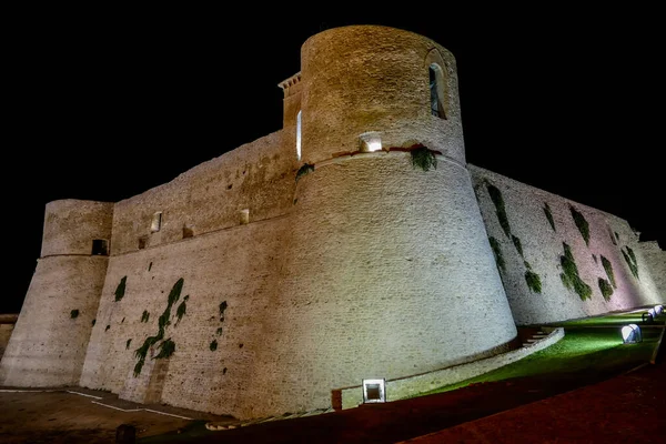 Ortona Italia Ciudad Mar Adriático Con Gran Puerto Castillo Medieval — Foto de Stock