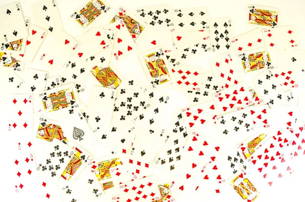 Poker Card Texture Casino Cards Background — Stock Photo, Image