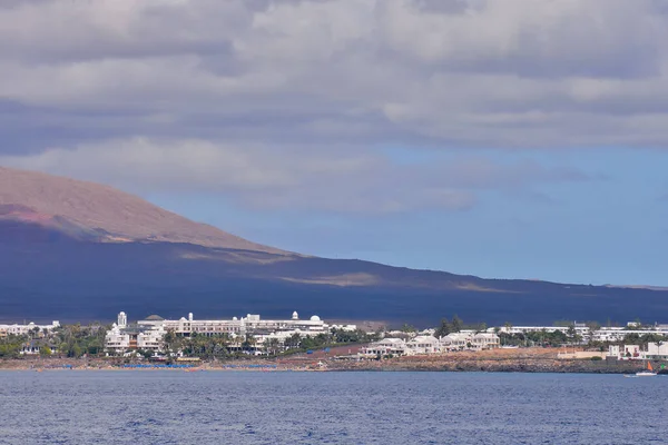 Španělský Pohled Krajina Lanzarote Tropické Sopečné Kanárské Ostrovy Španělsko — Stock fotografie