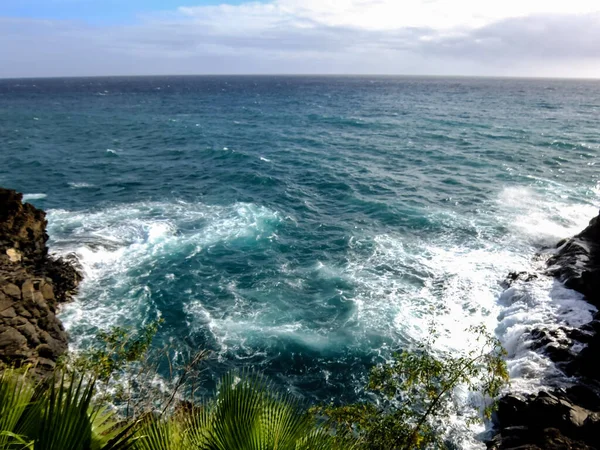 Espanhol Ver Paisagem Nas Ilhas Canárias Vulcânicas Tropicais Espanha — Fotografia de Stock