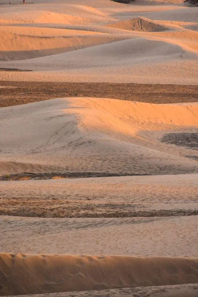 Sand Dunes Desert Sunset — Stockfoto
