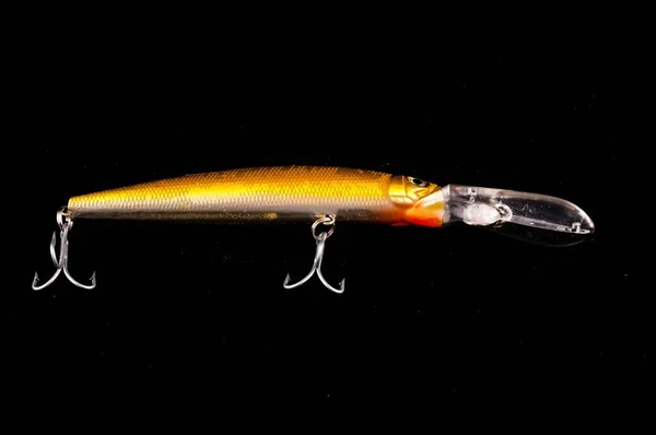 Fishing Lure Black Background — Stock Photo, Image