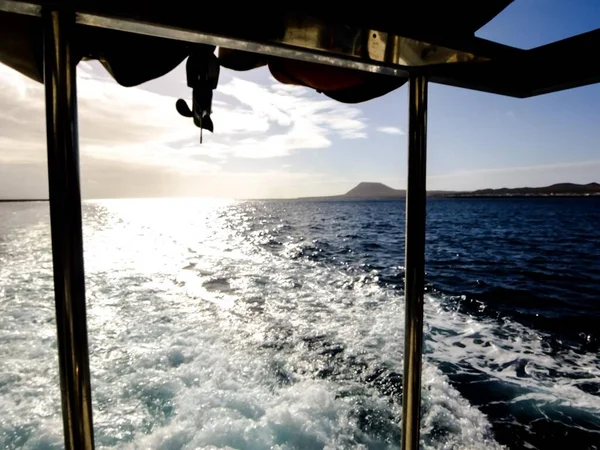 Sea View Moving Boat — Stockfoto
