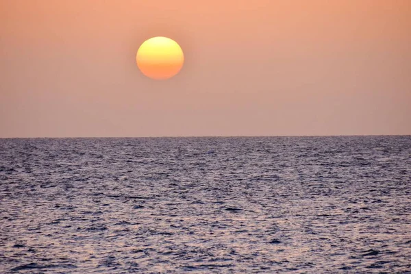 Bellissimo Tramonto Sul Mare — Foto Stock