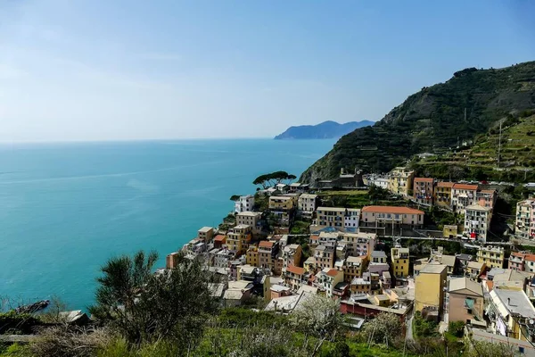 Pohled Riomaggiore Cinque Terre Italy — Stock fotografie
