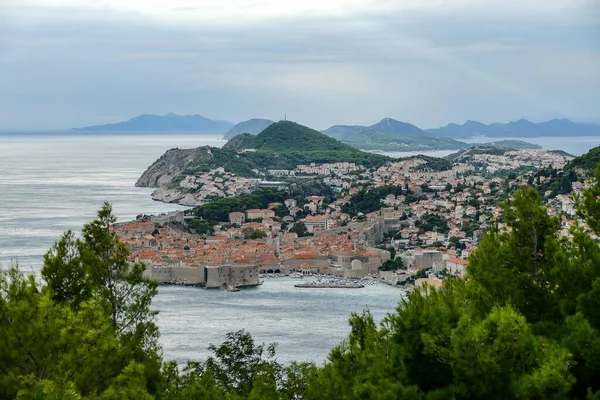 Vista Sul Centro Storico Duascar Nik Croazia — Foto Stock