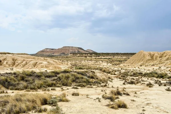 Вид Національний Парк Bardenas Reales Наварра Іспанія — стокове фото