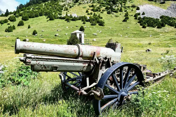 公园里的旧大炮 — 图库照片