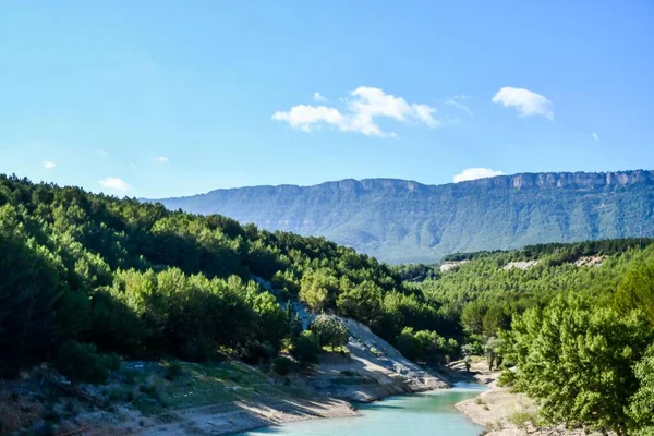 Hermosa Vista Del Río Las Montañas — Foto de Stock