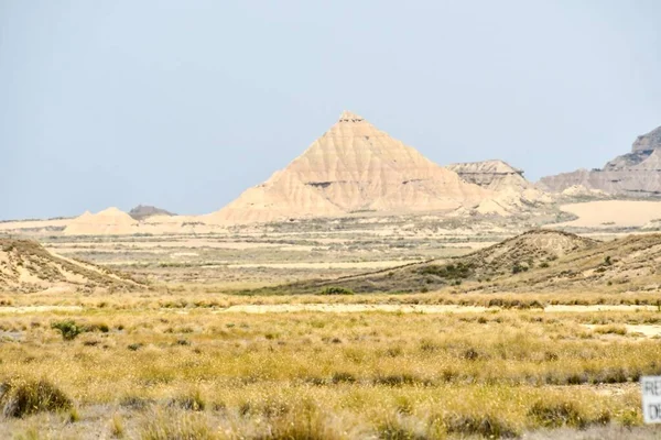 View Desert Bardenas Reales National Park Navarra Spain — Zdjęcie stockowe